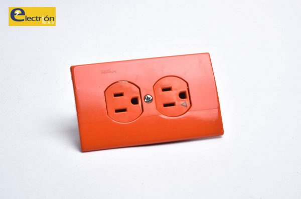 Contacto Tierra Aislada 125 V Naranja Leviton