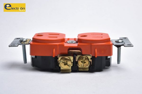 Contacto Tierra Aislada 125 V Naranja Leviton - Imagen 2