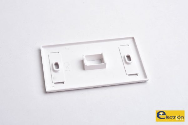 Tapa Face Plate Sencillo En Abc Para Red Rj45 - Imagen 3